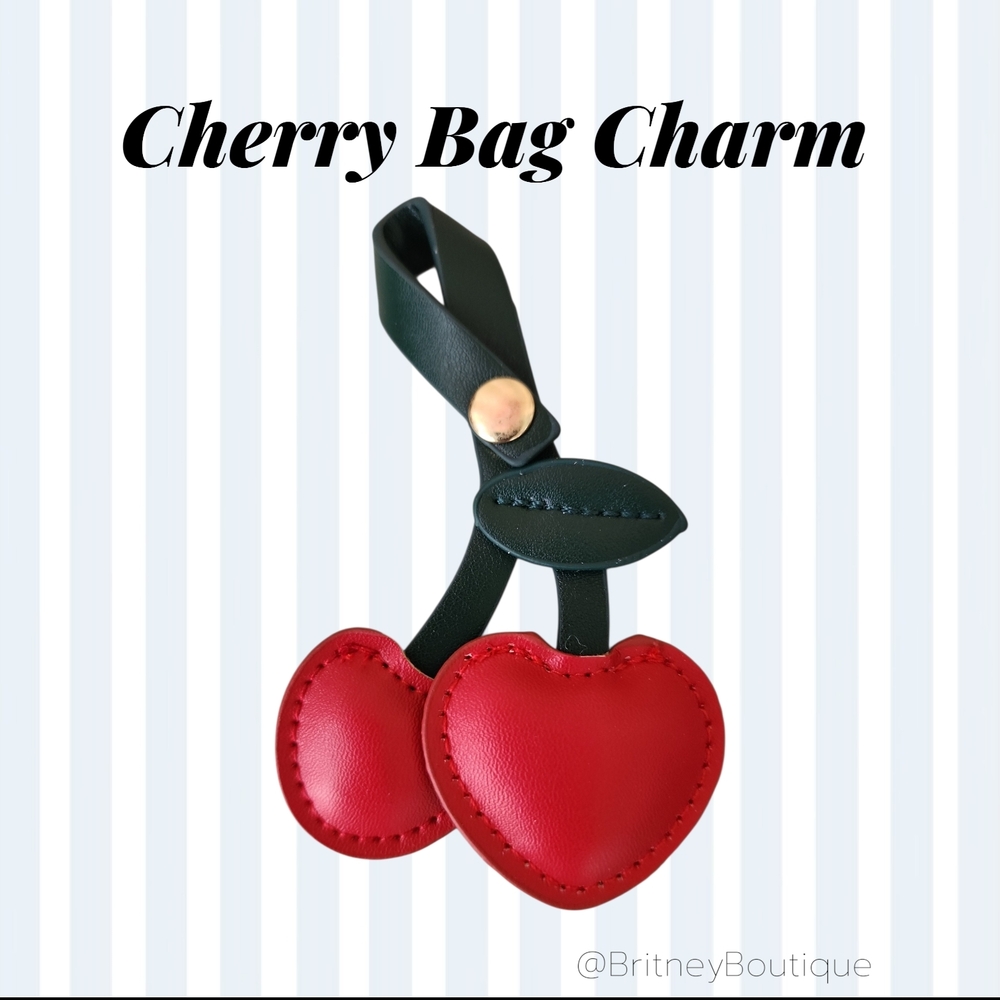 NEW! | Cherry Hearts Bag Charm